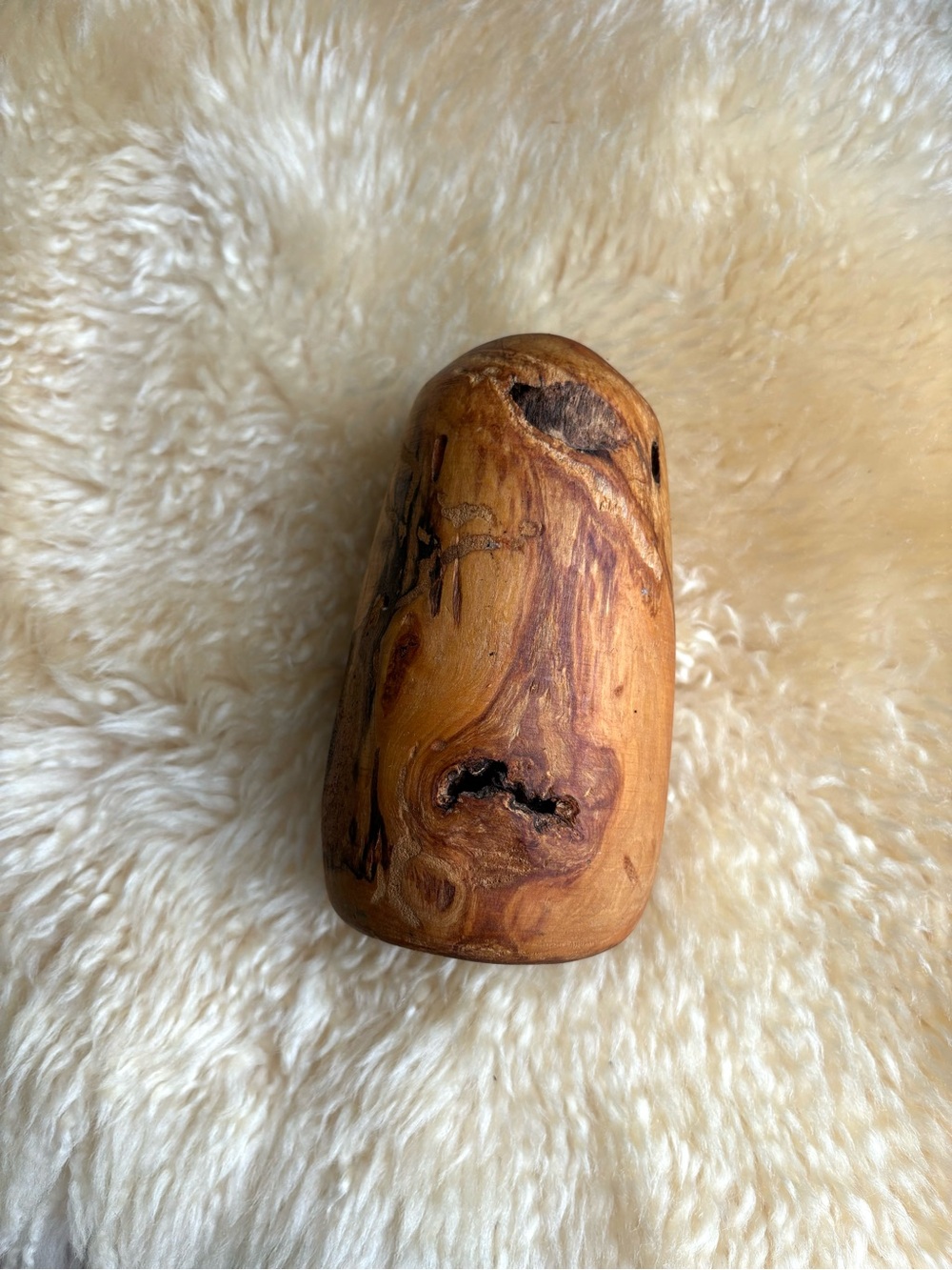 Vintage Wood Burl Bud Vase - Picture 3 of 6